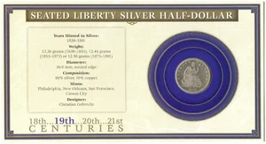 1877-S Seated Liberty Silver Half Dollar - San Franciso Mint -DM302 - Picture 1 of 2