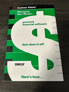 Andrew Tobias Managing Your Money demo 1985 Apple II IBM PC software manual - Picture 1 of 5