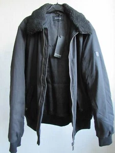 NUEVA CHAQUETA DE BÉISBOL BOMBARBER PARA HOMBRE CUELLO DESMONTABLE TALLA L NEGRA TRAMPA DE FUEGO - Imagen 1 de 8