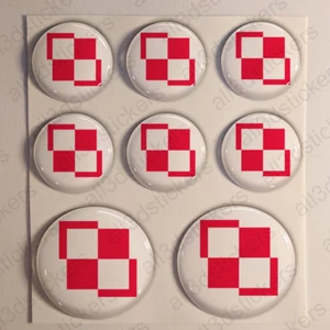 Poland Stickers Air Force Roundel Cockade 3D Adhesive Flag Resin Domed - Picture 1 of 1