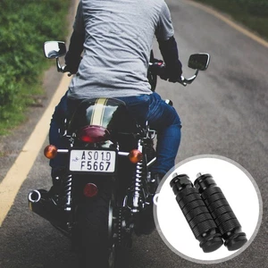 Stepping on The Pedal Rod Motorcycle Rear Passenger Footrests Footpegs Controls - Picture 1 of 12