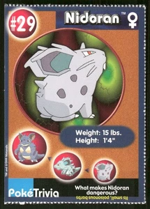 Pokemon Tcg Nidoran #29 Pokemon Burger King LP - Picture 1 of 2