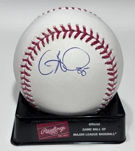 Cole Hamels signierter Rawlings offizieller Major League Baseball JSA H19407 - Bild 1 von 1