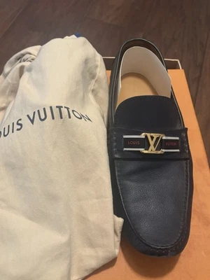 Mocasín Louis Vuitton Hockenheim azul Pacífico talla 11-11,5 Foto 1 de 4