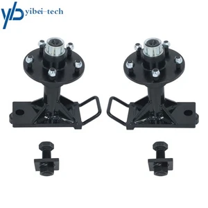 5 × 5.5 Lug Superior Shipping Container Wheels Bolt-on Spindle Kits with Handle - Picture 1 of 13