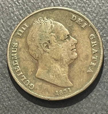 Great Britain 1831 Penny: William IV-no initials - Image 1 of 3