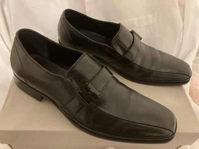 Zapatos sin cordones Kenneth Cole Reaction Avery de cuero negro talla 10,5 med. ¡BONITO! Foto 1 de 4