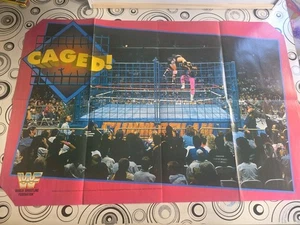 WWF WRESTLING Poster Titan Sports 1994 Gaged Käfig Summer Slam  - Bild 1 von 21