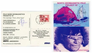 PROYECTO POLO GEOMAGNÉTICO POLAR ÁRTICO GROENLANDIA FIRMADO PPC 1987 - Imagen 1 de 4