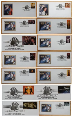 Set of 16 First Day of Issue Stamped Envelopes 2007 - Star Wars - Image 1 of 4