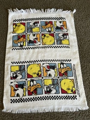 Toalla de mano vintage Cannon Land Looney Tunes piolín insectos conejito y2k años 90 Foto 1 de 4
