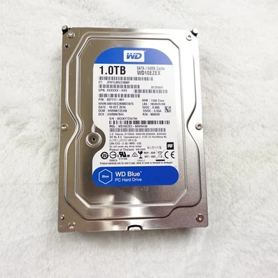 WD Blue 1TB Internal Hard Drive 3.5" SATA 7200RPM PC HDD WD10EZEX Desktop Tested - Image 1 of 3