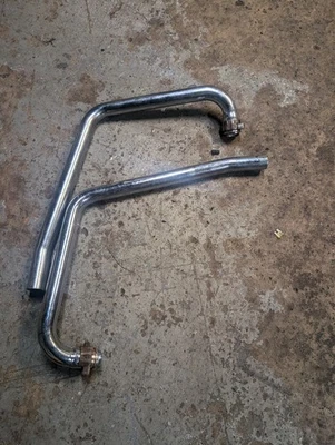 1974 Yamaha TX500 DOHC Left right exhaust header Header Mod - Image 1 of 4
