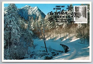#5540 Winter Scenes After the Snowfall FDC Maxi Card - Picture 1 of 2