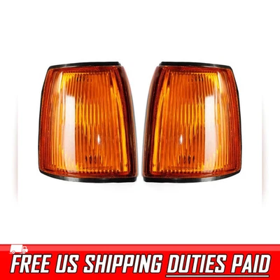 Par de luces de lámpara de esquina ámbar sin bombilla para camioneta Mazda B2500 UF 1997-1998 Foto 1 de 4