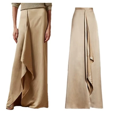 Ralph Lauren коллекции фиолетовый ярлык каскад оборки атласный макси юбка карандаш 6 S - Изображение 1 из 4