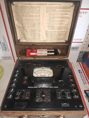 ANTIGUO PROBADOR DE CIRCUITOS ELECTRÓNICOS INDUSTRIALES WESTON MODELO 785 DE COLECCIÓN Foto 1 de 4