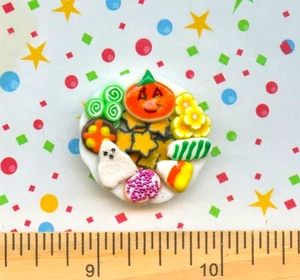 Dollhouse Miniature Plate of Sue's Halloween Cookies # 319 - Picture 1 of 2