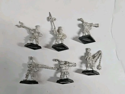 Games Workshop Warhammer The Empire War Wagon Crew x6 Hook Halberd Metal Look - Image 1 of 4