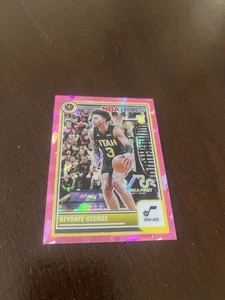 2023-24 Panini Hoops Premium Stock Keyonte George Rookie Pink Ice /35 - Bild 1 von 5