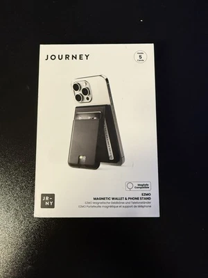 Journey - Cartera y soporte para teléfono EZMO Magsafe - Negro CAJA ABIERTA Foto 1 de 4