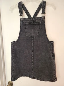 Forever 21 Damen Overall Kleid Pullover Gr. S grau schwarz Denim Mini - Bild 1 von 2