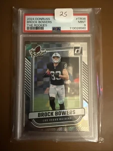 2024 Panini Donruss the Rookies Brock Bowers #TR-36 (RC)🔥🔥🔥 - Picture 1 of 2