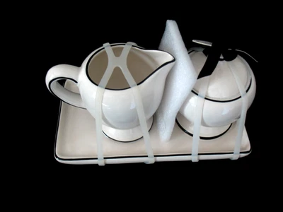 Juego de crema y azúcar Rae Dunn colección artesanal de cerámica magenta Foto 1 de 4