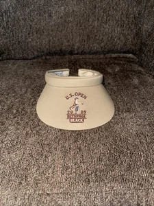 Visiera lunga nera vintage donna US Open Golf 2009 Bethpage New York - Foto 1 di 2