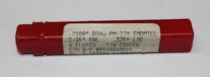 Cleveland, Einendfräse, PM-27X, .2188 4F TiN beschichtet, 0,375 LOC, 2,25 OAL - Bild 1 von 3
