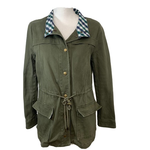 VETEMENTS Giacca Eden Society donna media utilità lavoro esercito verde tasche a scatto