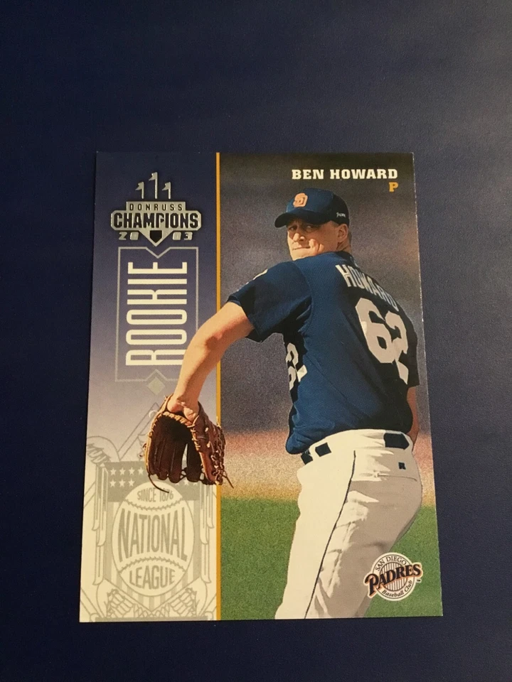 2003 Donruss # 213 BEN HOWARD Rookie San Diego Padres Great Card! - Image 1 of 1