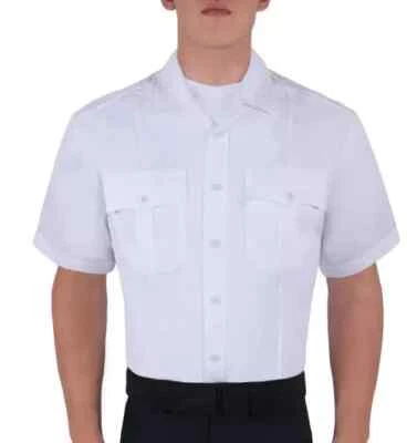 NUEVA CAMISA AZUL HOMBRE MANGA CORTA CREMALLERA POLIÉSTER 8610 BLANCA 3XL Foto 1 de 4