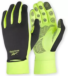 Herren Damen Laufhandschuhe Größe M schwarz grün Reebok Unisex Allwetter TouchTip - Bild 1 von 9