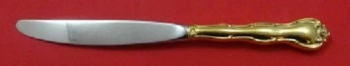 Cuchillo regular moderno Rondo Vermeil de Gorham de plata de ley 8 7/8" Foto 1 de 1