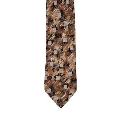 J. Ferrar Men's Necktie 100% Silk Geometric Multicolor Made In Italy Vintage - Image 1 of 4