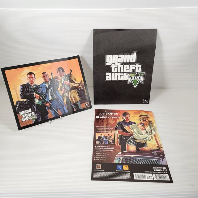 Grand Theft Auto GTA 5 Game Store Double Sided Promo Poster Spring 2013 RARE