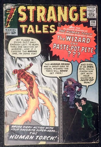 Strange Tales #110 🌈 NICE, COMPLETE, and UNRESTORED 🌈 1st Doctor Strange 1963