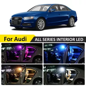 LED Interior Light For Audi A3 8P 8V A4 B6 B7 B8 A5 A6 C6 C7 A7 Q3 Q5 Q7 4 Color - Picture 1 of 13