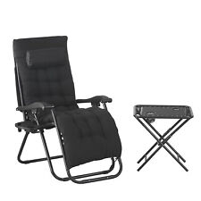 Zero Gravity Chair Recliner Outdoor Garden Beach Patio Sun Lounger W/Table Set