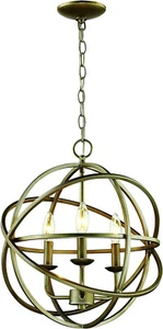 Trans Globe Lighting 70653 Transitional Three Light Pendant-16"-ANTIQUE SILVER - Picture 1 of 1