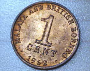 1962 Malaya & British Borneo 1 Cent - Picture 1 of 2