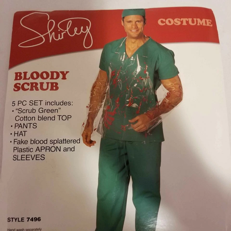 Disfraz de exfoliante sangriento para hombre  Foto 1 de 3