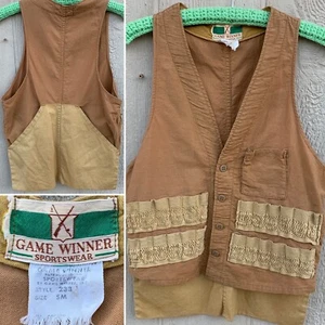 vintage Game Winner Sportswear hunting vest style 233 size SM - Picture 1 of 12