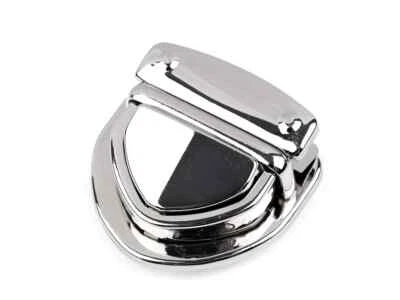 5 Stück Steckschloss Mappenschloss Taschenverschluss silber 45x45mm - Bild 1 von 3