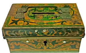 INDIA RARA CAJA DE HOJALATA LITOGRÁFICA IMPRESA: Pequeña caja de joyería LATA 555 IMPRESIÓN ISLÁMICA INDA - Imagen 1 de 7