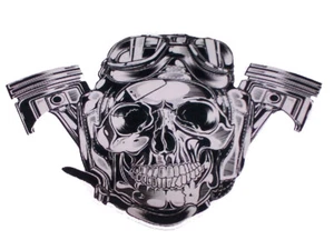 Aviation Biker Skull Skulls Decal Sticker Window Decals Stickers Motorcycle - Bild 1 von 3