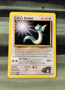 Erika's Dratini Gym Heroes 42/132 Pokémon Regular Unlimited Uncommon LP - Picture 1 of 2