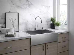 Kohler K-596-VS Simplice Single-hole Pull-down Kitchen Faucet - Picture 1 of 1