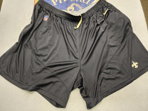Player issue worn NIKE DRI-FIT ONFIELD NEW OREANS SAINTS TRAINING SHORTS MEN 4XL Cover